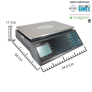 Balanza para Sistema POS Compatible Unicenta Odoo Con Certificado OIML SIMEL