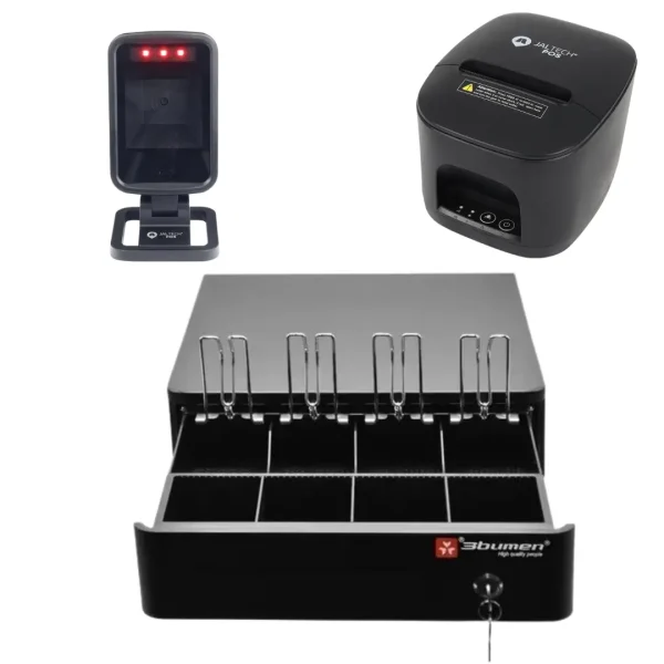 Combo Kit POS Punto de Venta lector Omnidireccional 80mm