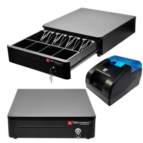 Combo Kit POS Cajon Monedero Impresora 58mm