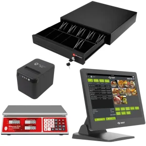 Sistema POS Punto de Venta Tactil Fruver Completo 80mm Sin Lector