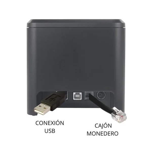 Impresora POS 80mm Sat Q22U Conexiones