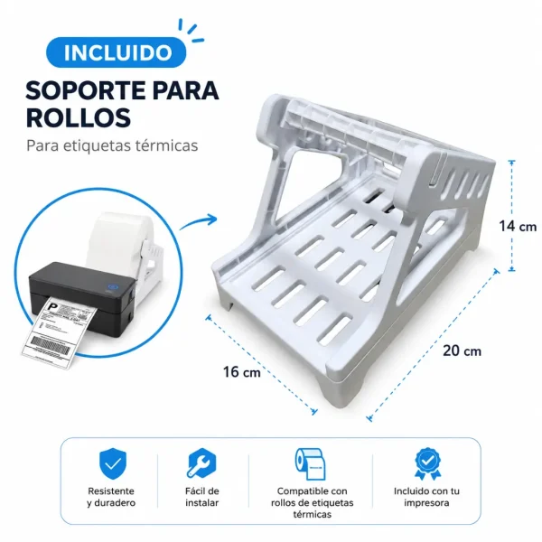 Impresora térmica para códigos QR y etiquetas