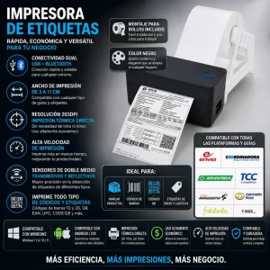 Impresora para códigos de barras y códigos QR