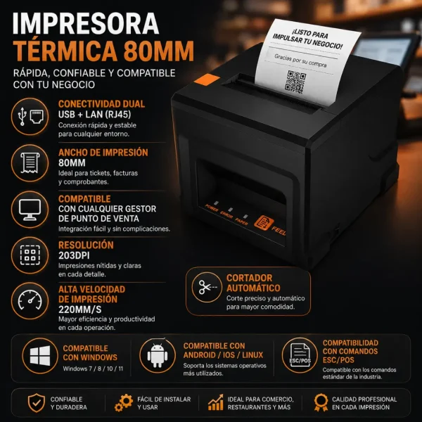impresora punto de venta pos 80mm