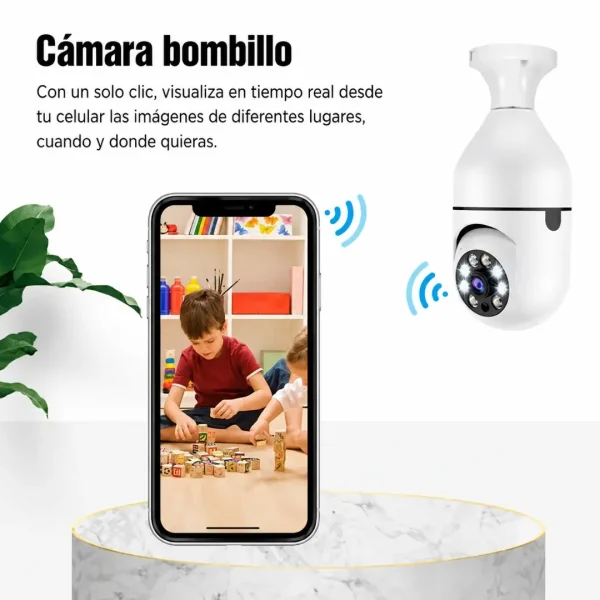 Cámara IP Bombillo de fácil instalación