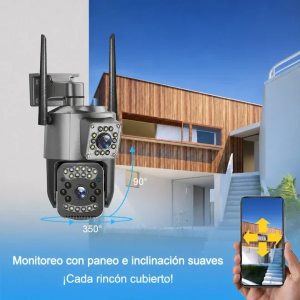 Cámara IP PTZ con visión nocturna infrarroja