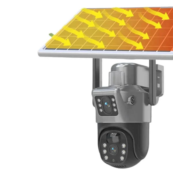 Cámara con Panel Solar para vigilancia exterior