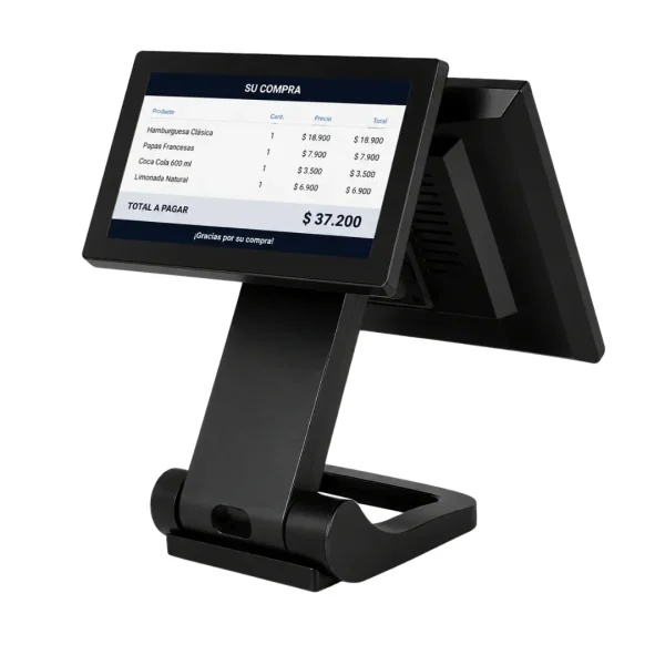 POS todo en uno con pantalla cliente para negocio