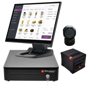 Equipo Completo para Punto de Venta Táctil con tecnología comercial avanzada lector omnidireccional e impresora térmica de 80mm