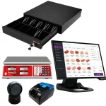 Sistema POS con balanza para venta de frutas, verduras y productos comercializados por peso, con balanza Certificación OIML.